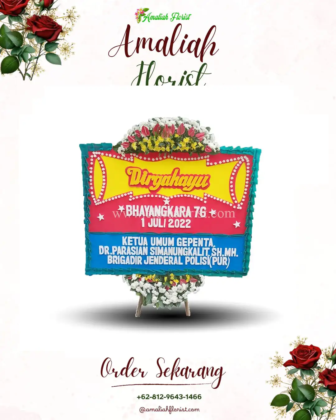 Papan Bunga HUT Ulang Tahun Saradan